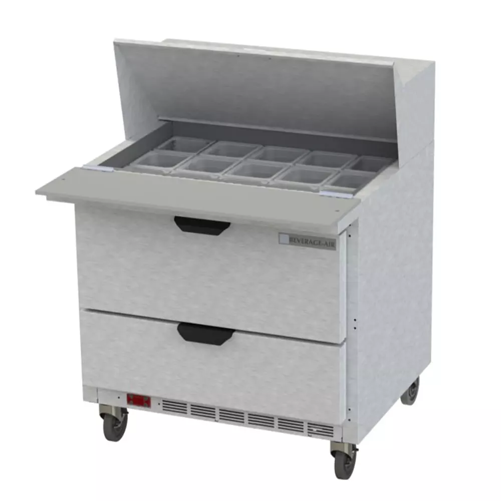 Beverage Air SPED36HC-15M-2 Sandwich/Salad Mega Top Prep Table 36"