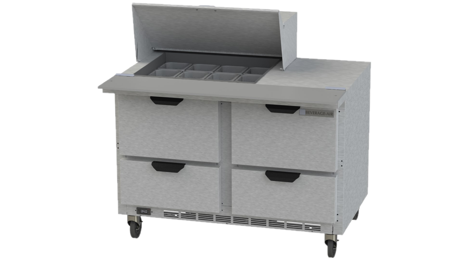 Beverage Air SPED48HC-12M-4 Sandwich/Salad Mega Top Prep Table 48"