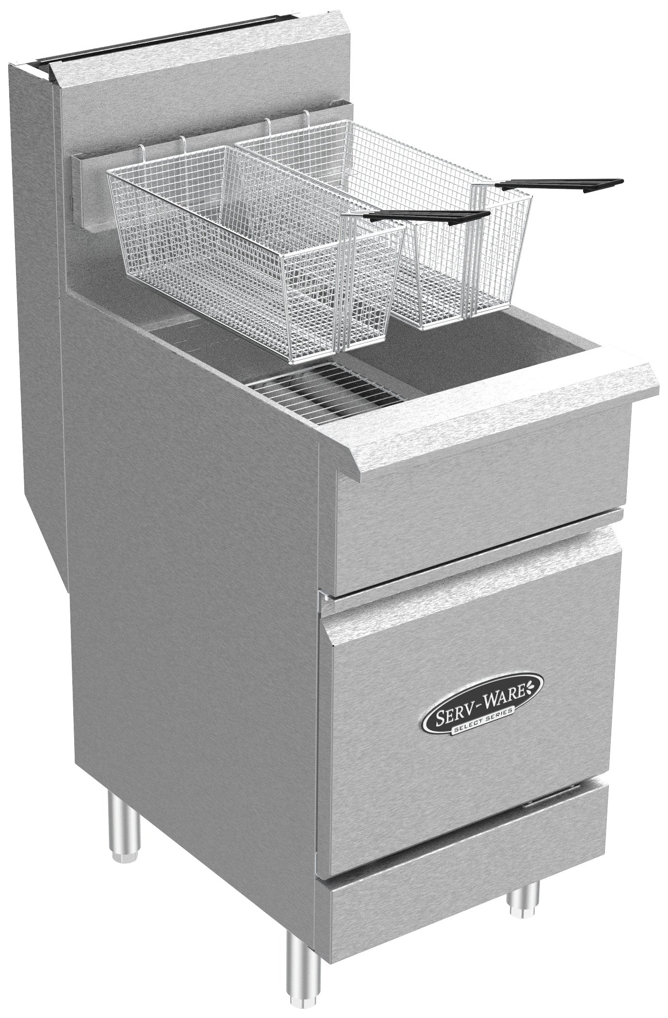 Serv-Ware SGF-70N 70 LB Deep Fryer, Natural Gas