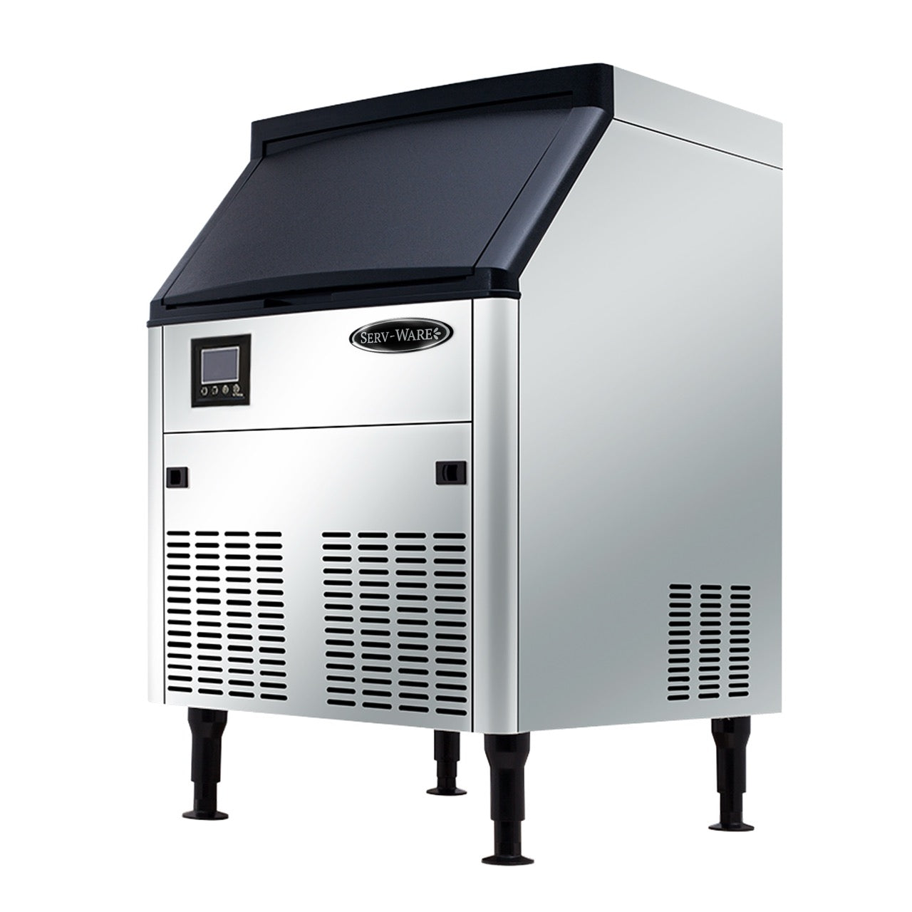 Serv-Ware SWUC-160H Undercounter Ice Machine - Half Cube, 160 lbs/ 24 hrs, 80 lb Bin