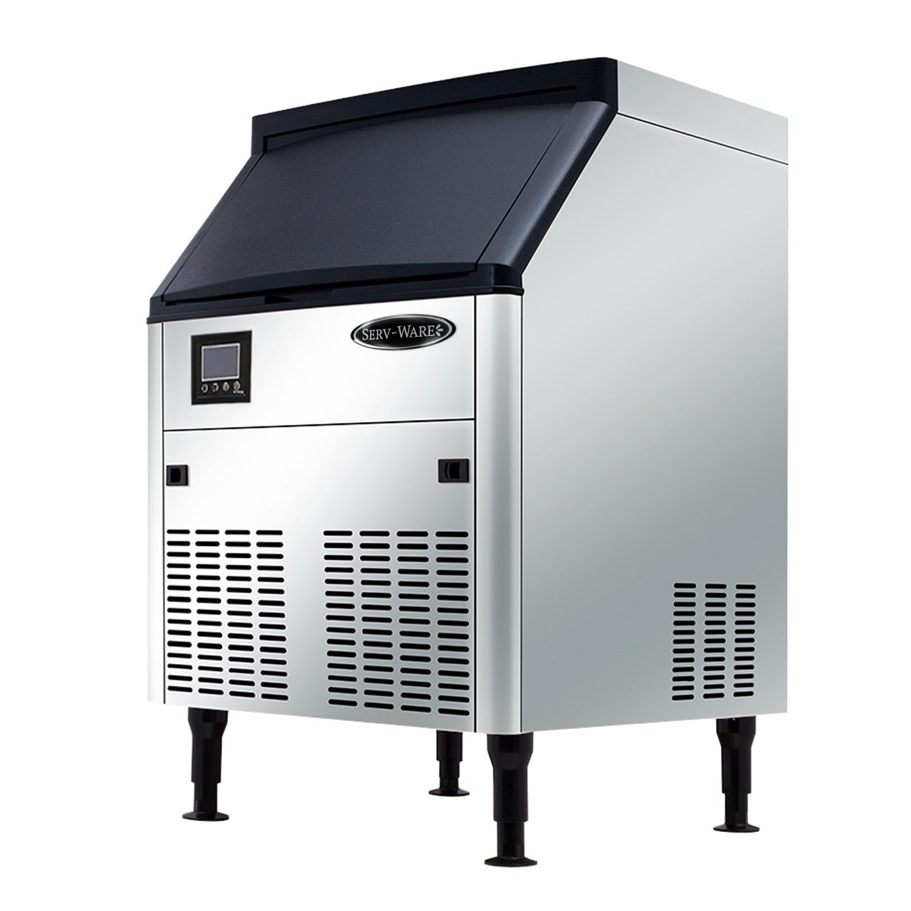 Serv-Ware SWUC-280H Undercounter Ice Machine - Half Cube, 280 lbs/ 24 hrs w/ 80 lb Bin