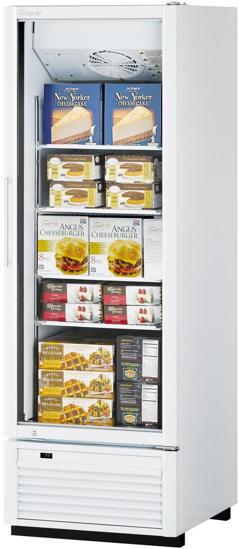 Turbo Air TGF-23SDHW-N 1 Door Swing Glass Merchandiser-White