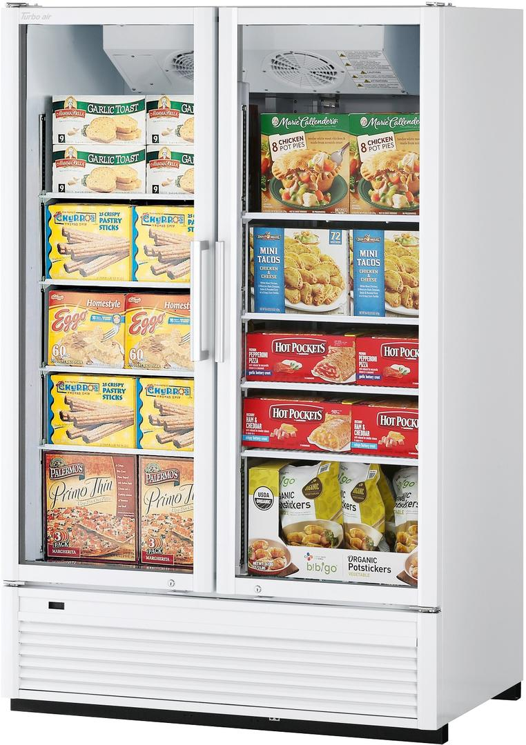 Turbo Air TGF-47SDHW-N 2 Doors Swing Glass Merchandiser-White