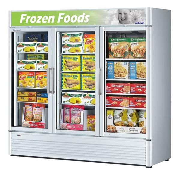 Turbo Air TGF-72SDW-N 3 Doors Swing Glass Merchandiser-White