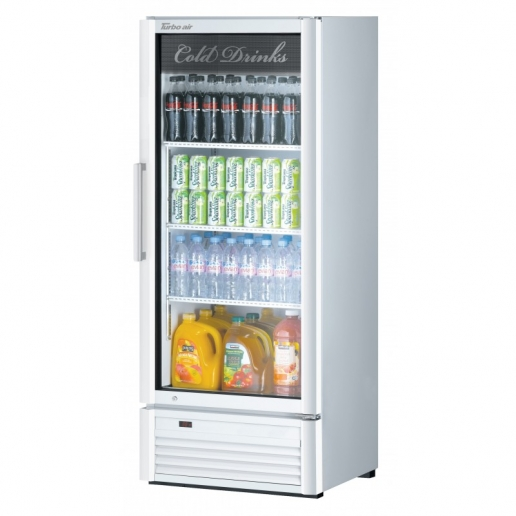 Turbo Air TGM-12SDW-N6 1 Door Swing Glass Merchandiser-White