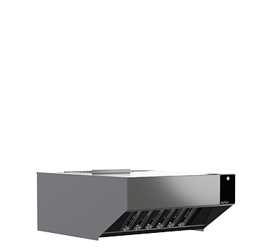 Moffat Turbofan VH32 ventless condensing hood, angled left side view