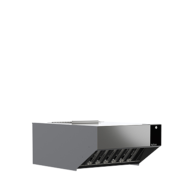 Moffat Turbofan VH33 ventless condensing hood, angled left side view