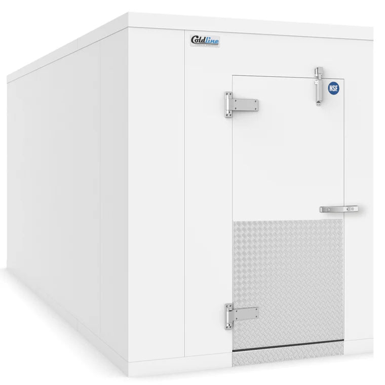 Coldline 6 x 12 Walk-in Freezer Box with Floor, Stainless Steel