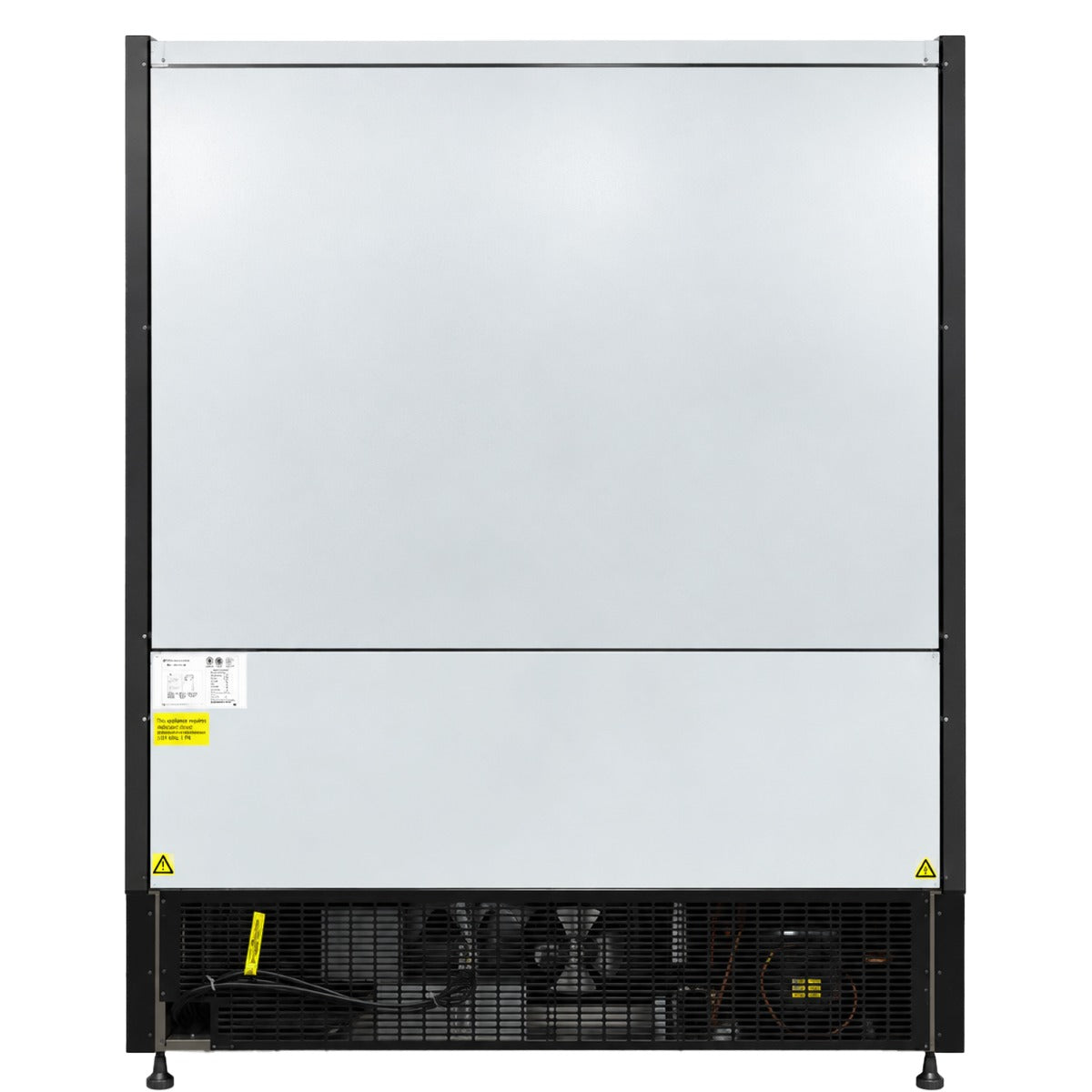 Coldline SGCD-61-B 60" Deep Depth Multi Deck Sliding Door Merchandiser Refrigerator with LED Lighting- Black