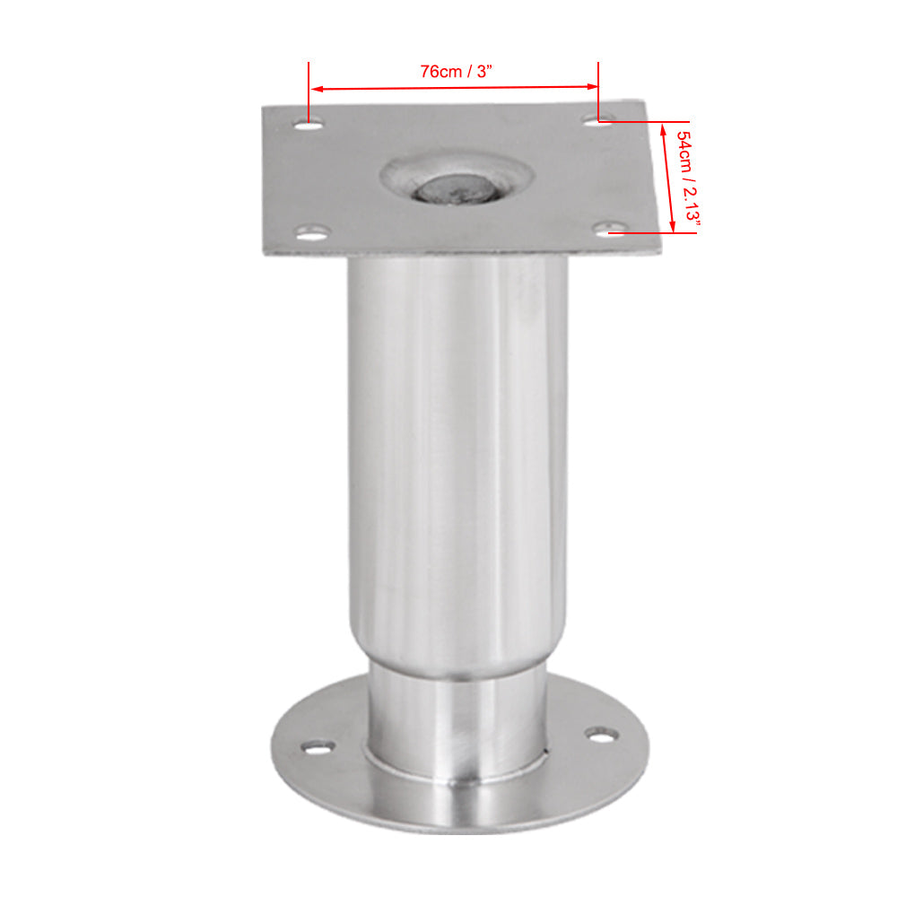 Prepline 6" Adjustable Flanged Seismic Legs for Refrigeration Units, Set of 8