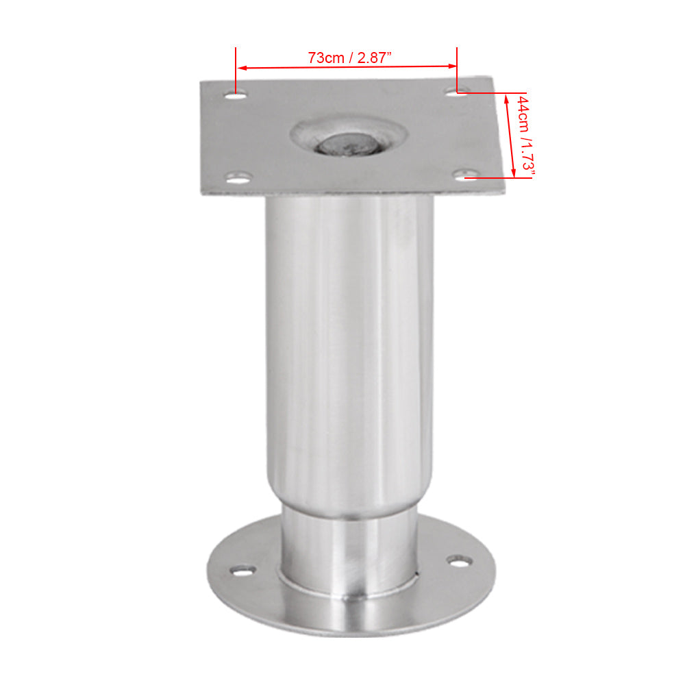 Prepline 6" Adjustable Flanged Seismic Legs for Cooking Equipment, Set of 4