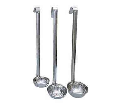 Adcraft LIPC-8 Ladle, 8‑Oz Capacity, 12.5" Stainless Steel Handle, Polished Finish - 1/Each