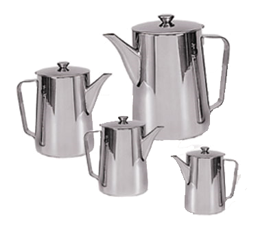Adcraft PGN-21 Beverage Server, 21 oz Stainless Steel, Gooseneck Spout, Hinged Cover