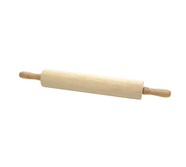 Adcraft ROP-15 Rolling Pin – 15" Barrel, 2" Diameter Hardwood with Ball Bearing, Baking Smallware