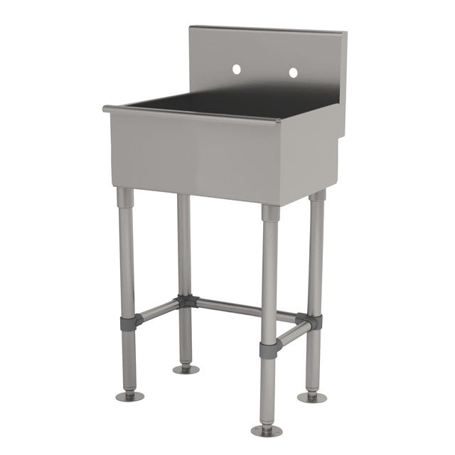 Advance Tabco 19-FM-23-F 23" Freestanding One-Station Hand Sink with Faucet- 16 gauge