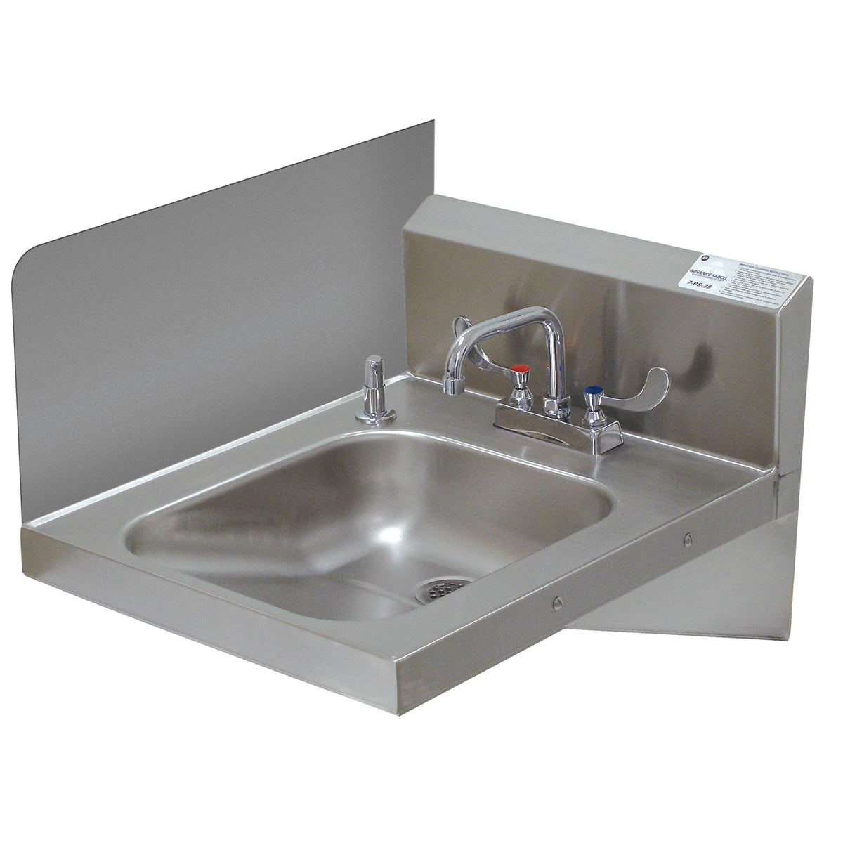 Advance Tabco 7-PS-11D Welded Side Splash, 12"H (Installed Height)