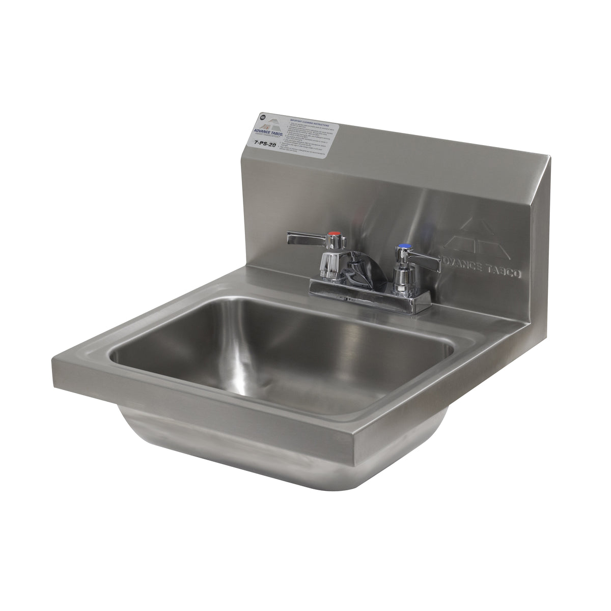 Advance Tabco 7-PS-20 17" Wall Mounted Hand Sink with Faucet - 20 gauge
