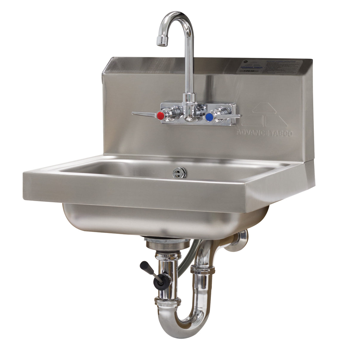 Advance Tabco 7-PS-50 17" Wall Mounted Hand Sink with Faucet - 20 gauge