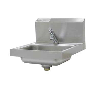 Advance Tabco 7-PS-72 17" Wall Mounted Hand Sink with Faucet - 20 gauge