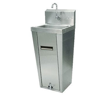 Advance Tabco 7-PS-90 17" Pedestal Mounted Hand Sink w/Hands Free Faucet, Single Foot Valve - 20 g