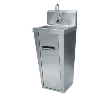 Advance Tabco 7-PS-91 17" Pedestal Mounted Hand Sink with e-Faucet - 20 gauge