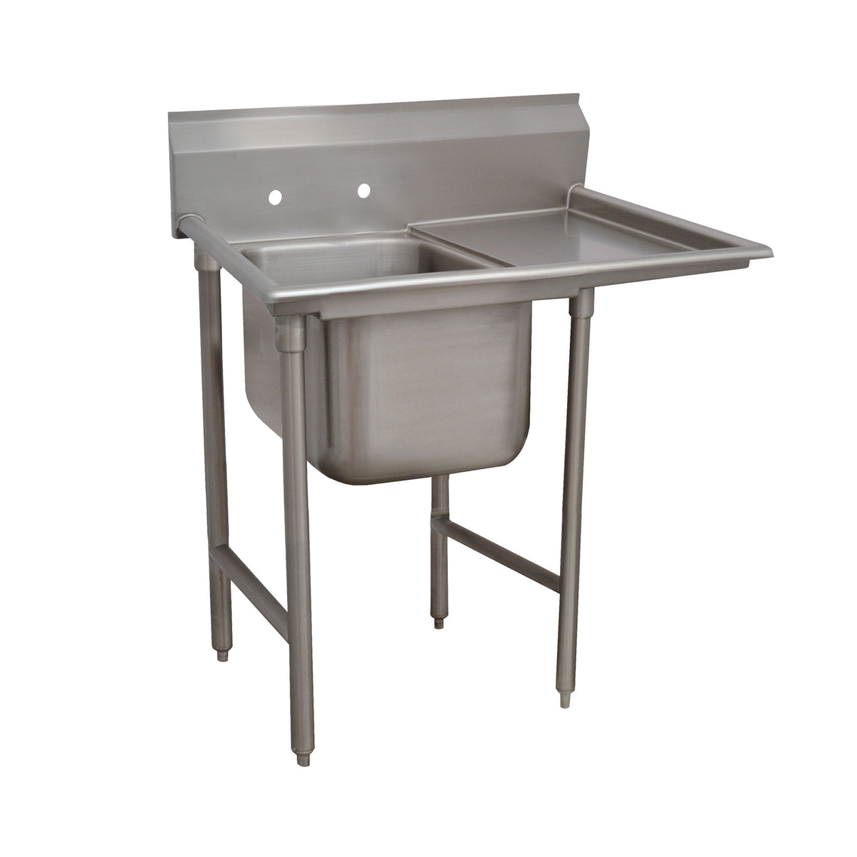 Advance Tabco 9-1-24-36R 58" One Compartment Sink, 16"W x 20"L Bowl With Right-Hand Drainboards