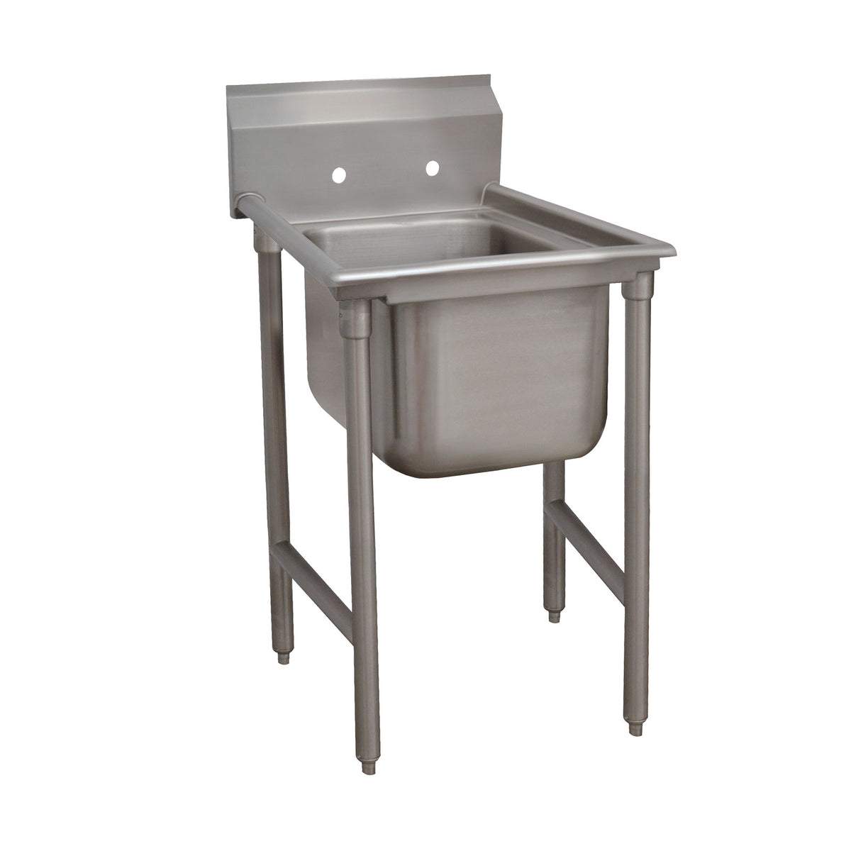 Advance Tabco 9-1-24 25" One Compartment Sink, 16"W x 20"L Bowl Without Drainboards