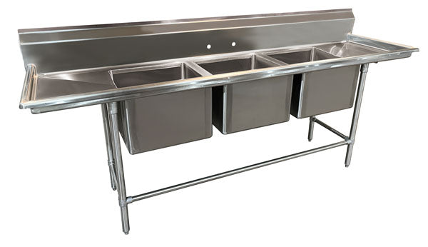 Advance Tabco 94-63-54-24RL (3) Three Compartment Sink