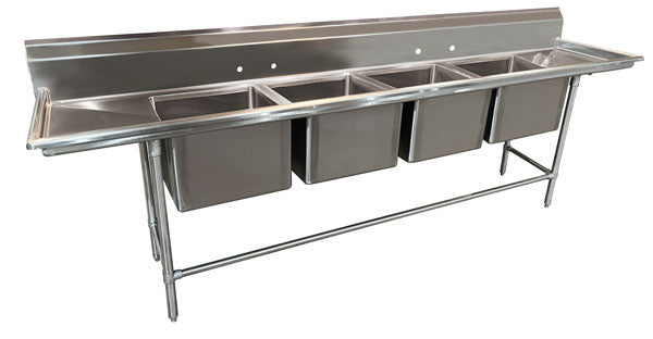 Advance Tabco 94-64-72-18RL (4) Four Compartment Sink