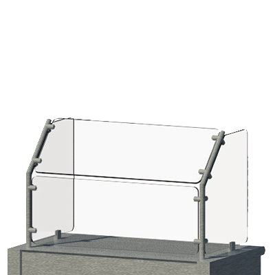 Advance Tabco AFC-48 Food Shield, Cafeteria Style, 45° Degree Angled Front