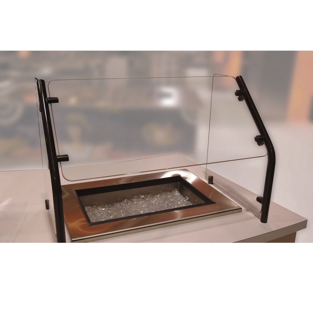 Advance Tabco AFS-36 Food Shield, Self-Serve Style, 45° Degree Angled Front