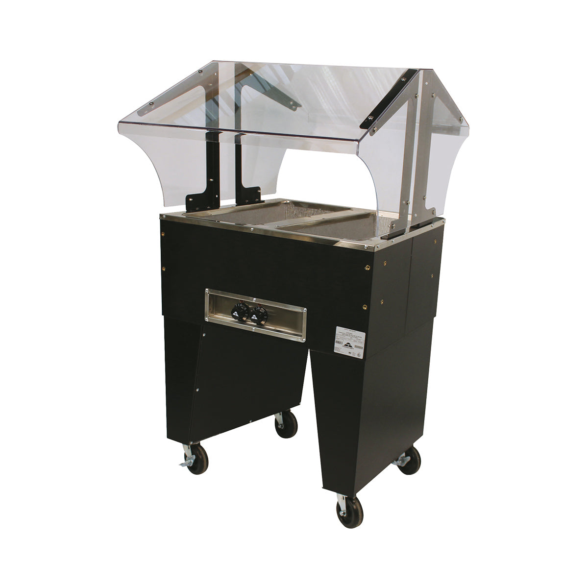 Advance Tabco B2-120-B-S 31" Portable Hot Food Buffet Table, (2) Open Wells