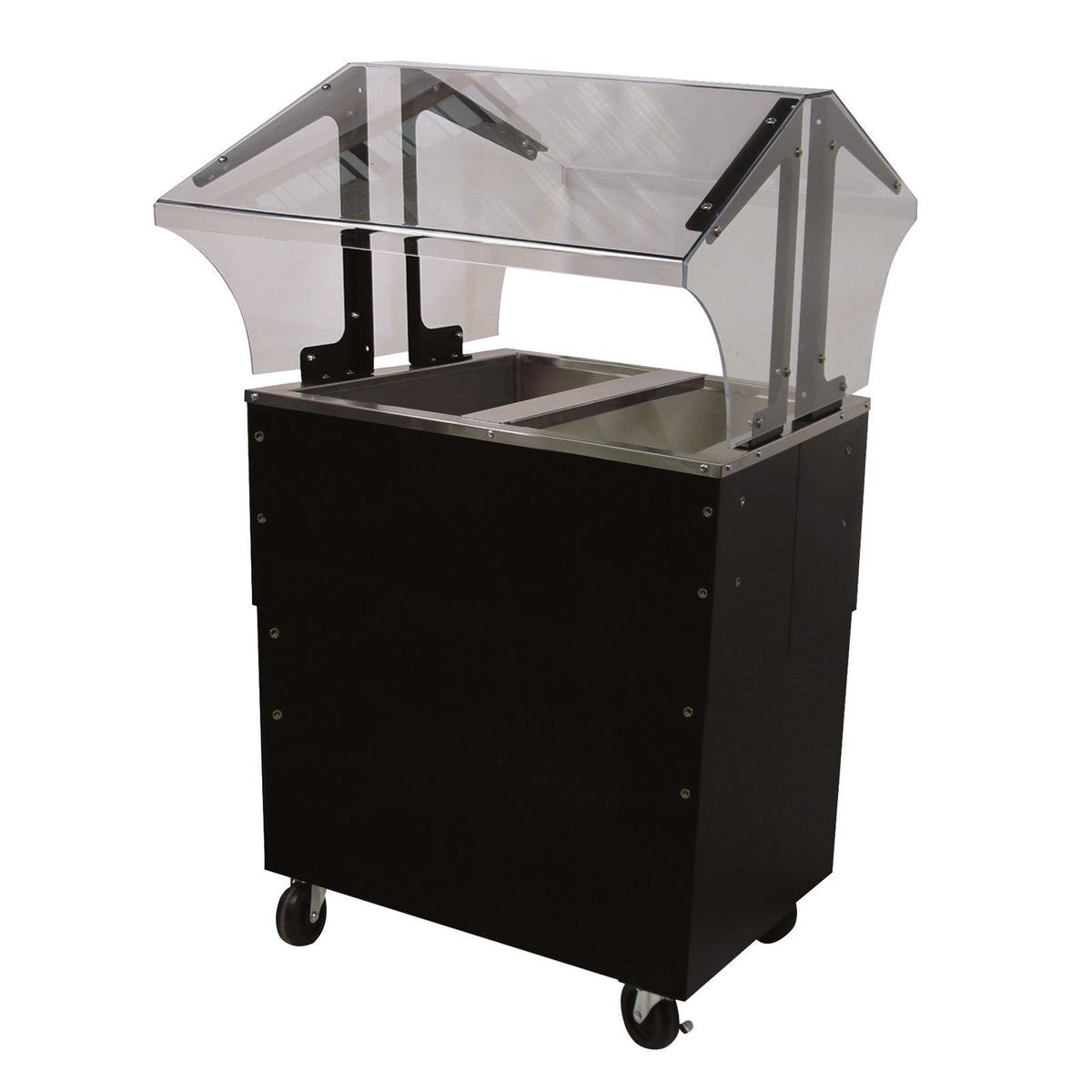 Advance Tabco B2-CPU-B-SB 31" Ice Cooled Portable Food Buffet Table with Enclosed Base, (2) Pan