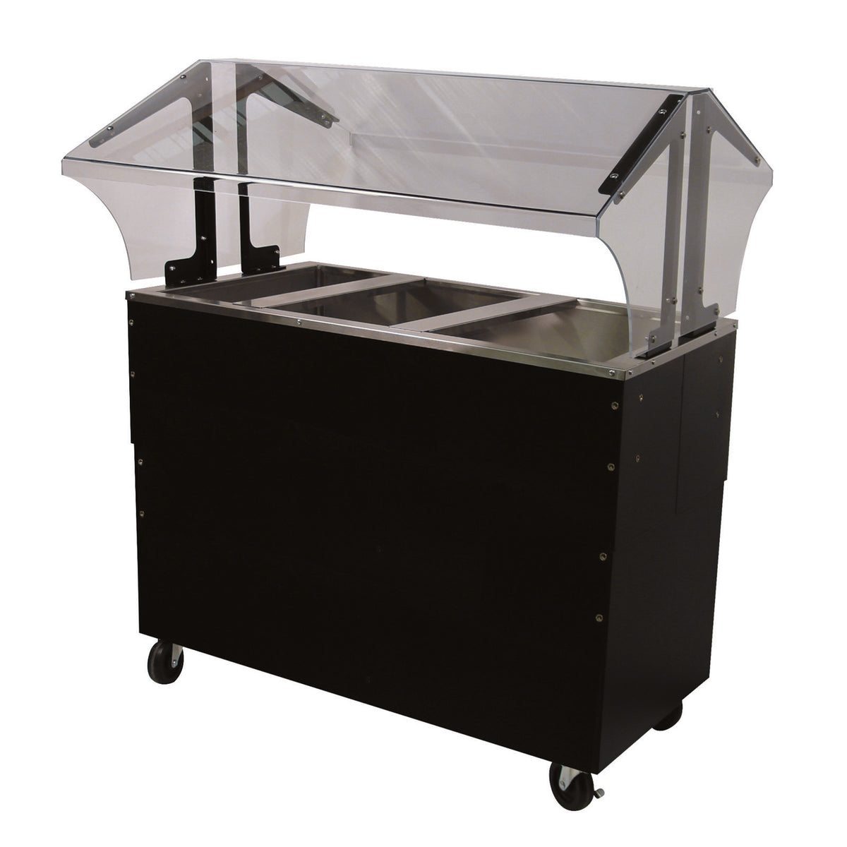 Advance Tabco B3-CPU-B-SB 47" Ice Cooled Portable Food Buffet Table with Enclosed Base, (3) Pan