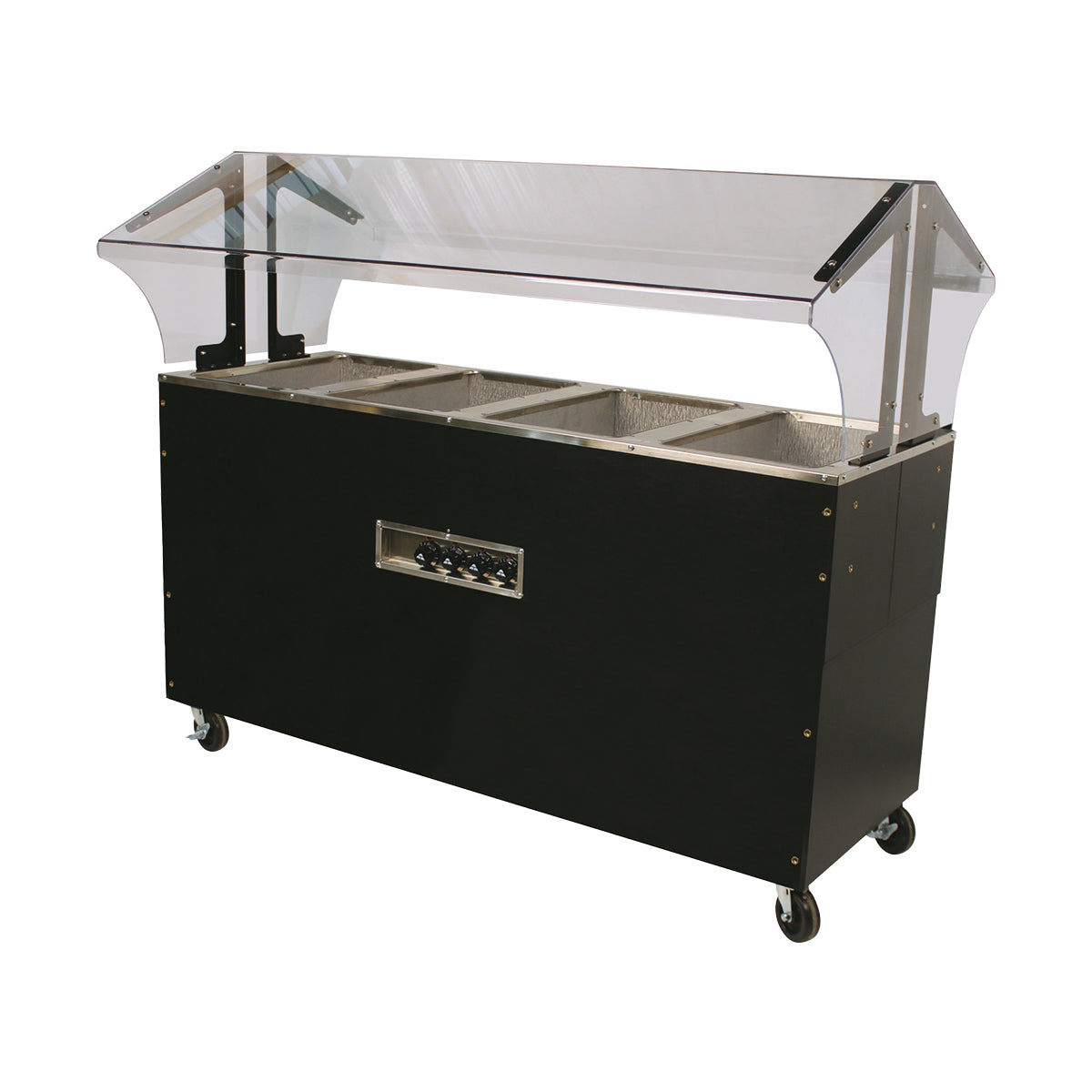 Advance Tabco B4-120-B-SB 62" Portable Hot Food Buffet Table, (4) Open Wells