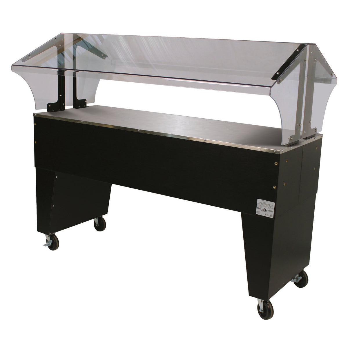 Advance Tabco B4-STU-B 62" Portable Solid Top Buffet Table with Open Base