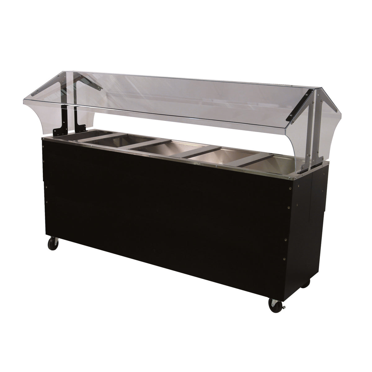 Advance Tabco B5-CPU-B-SB 77" Ice Cooled Portable Food Buffet Table with Enclosed Base, (5) Pan