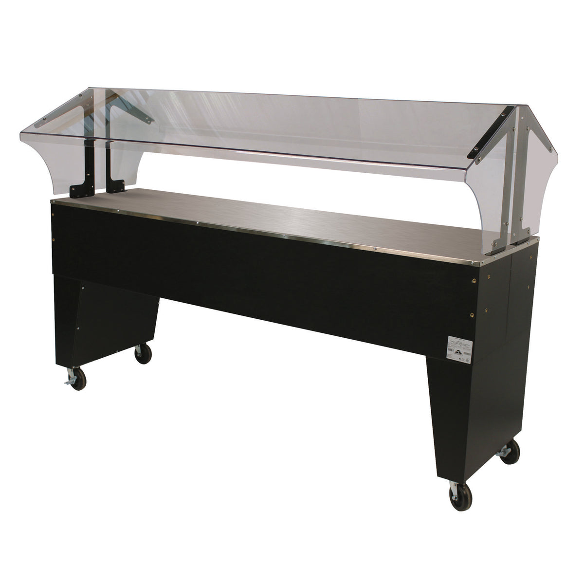 Advance Tabco B5-STU-B 77" Portable Solid Top Buffet Table with Open Base