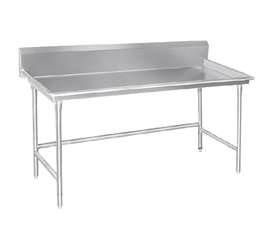 Advance Tabco BSR-60 60" Dishtable Sorting Tablew/ 10 1/2" Backsplash, Steel Legs & Crossrails