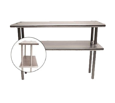 Advance Tabco CDS-18-144 Overshelf, Table Mounted, Double, 144"W X 18"D
