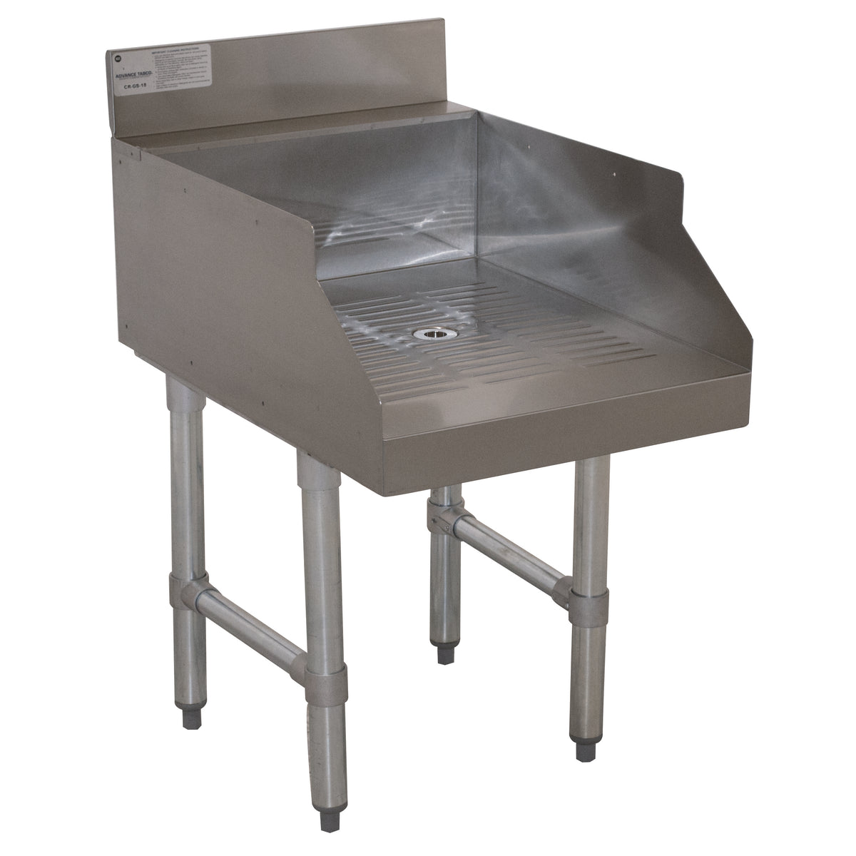 Advance Tabco CR-GS-15 Underbar Basics™ Recessed Drainboard, Underbar