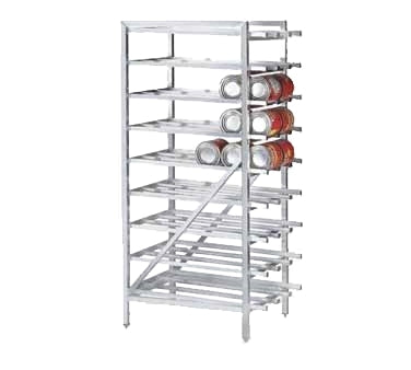 Advance Tabco CR10-162 Full Size Aluminum Stationary Can Rack w/ 162 Cans Size #10 or 216 Cans Size #5 Capacity