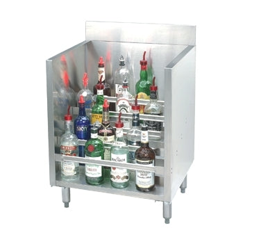 Advance Tabco CRLR-30 30" Stainless Steel Liquor Display Cabinet, (5) steps, (35) bottle capacity