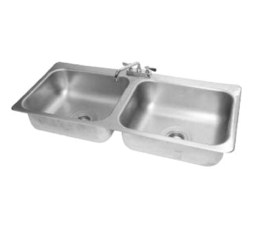 Advance Tabco DI-2-208 Drop-In Sink, 2-Compartment