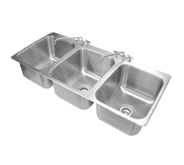 Advance Tabco DI-3-1612 Drop-In Sink, 3-Compartment
