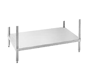 Advance Tabco DTA-SS-114 114" Dishtable Undershelf w/ Adjustable Die Cast Leg Clamps, 24"D