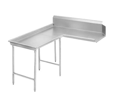 Advance Tabco DTC-G30-84L Island-Clean "L" Shaped Dishtable w/ Left Table, 10.5" Backsplash