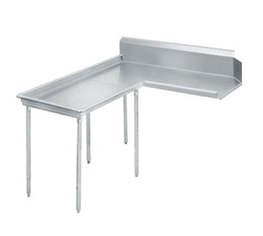 Advance Tabco DTC-G70-120L Island-Clean "L" Shaped Dishtable w/ Left Table, 10.5" Backsplash