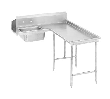 Advance Tabco DTS-G30-60R Soiled "L" Shaped Dishtable w/ Right Table, Pre-Rinse Sink, 10.5" Backsplash