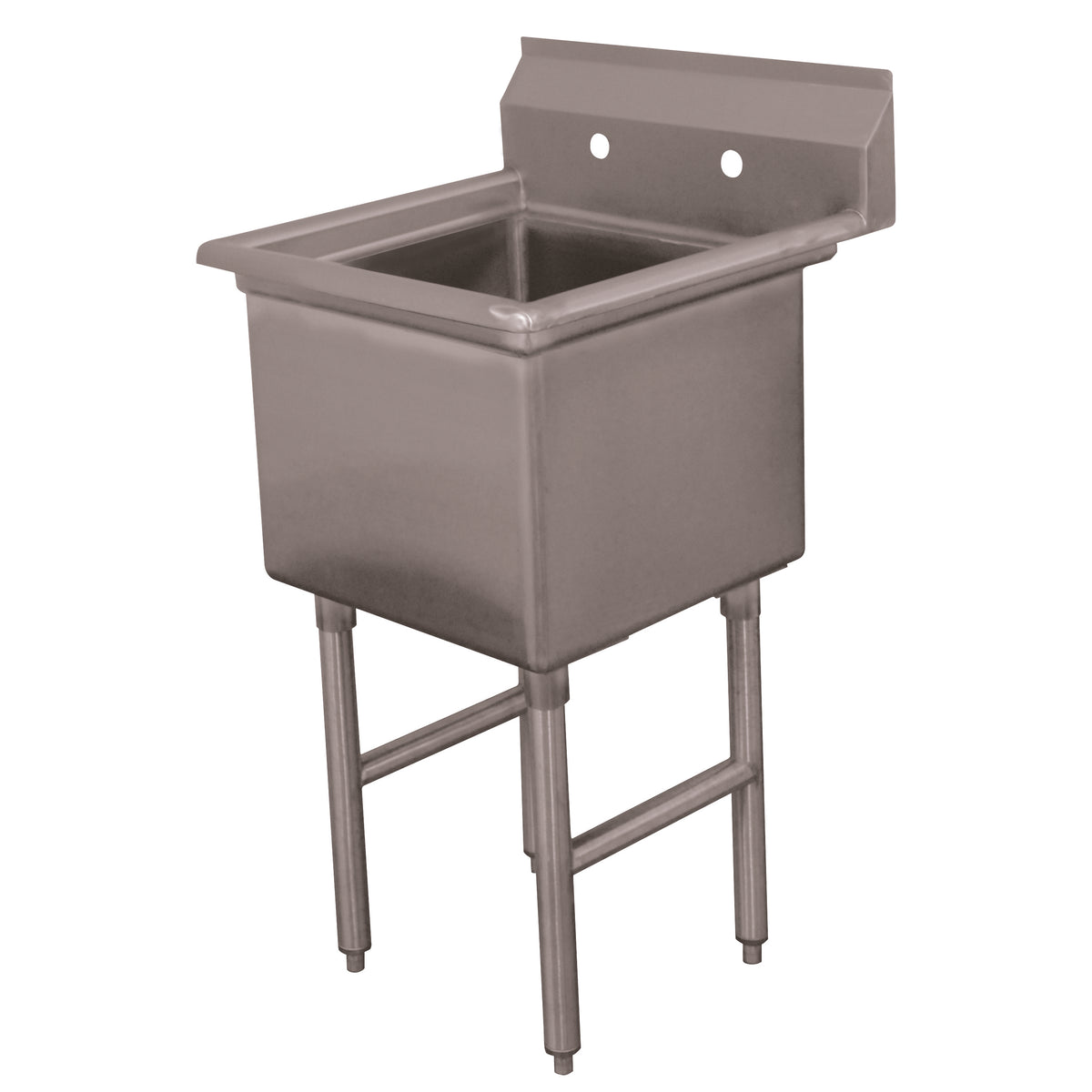 Advance Tabco FC-1-1620 21" One Compartment Sink, 16"W x 20"L Bowl Without Drainboards